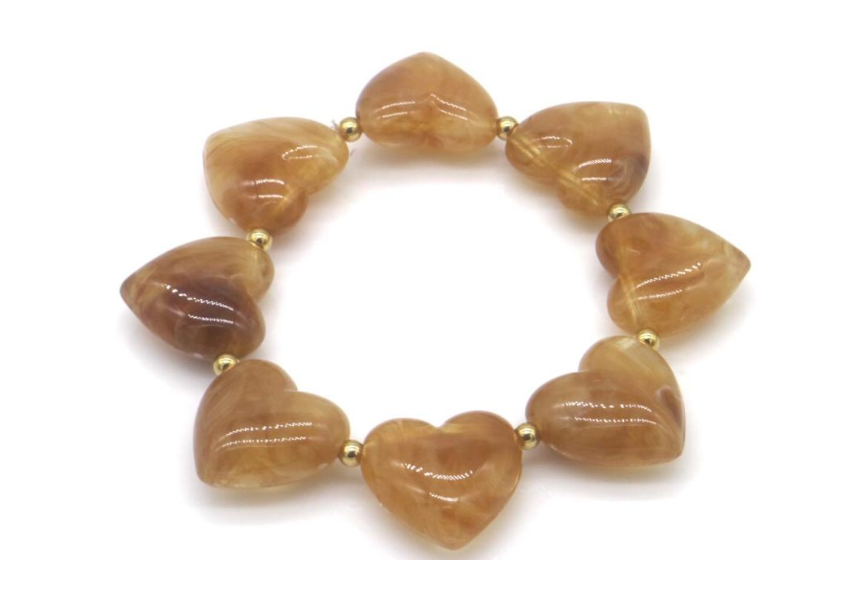Kralen armband hartjes